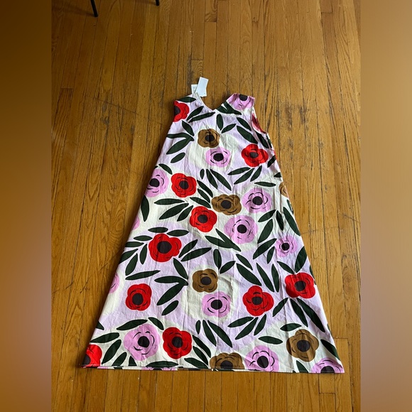 Marimekko x Uniqlo V Neck Sleeveless Flare Dress XS - Picture 2 of 4